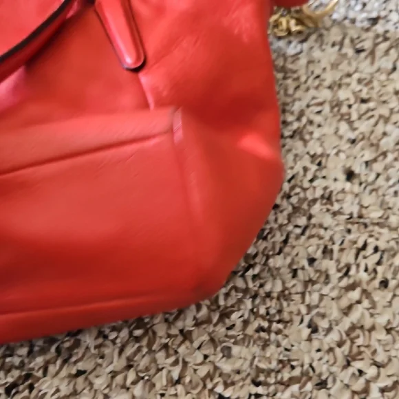 Coach Red Leather with Gold Hardware - Picture 6 of 7